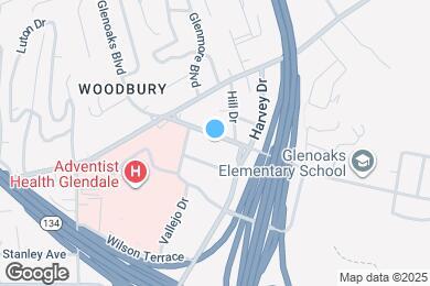 Map image of the property - 1802 E Glenoaks Blvd