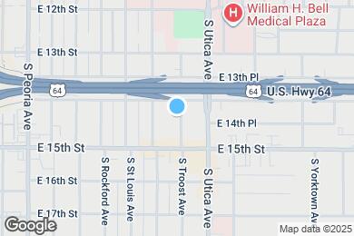 Map image of the property - 1416 S Troost Ave