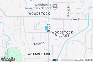 Map image of the property - 1291 E 6200 S
