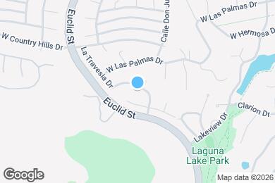 Map image of the property - 1100 La Senda Dr