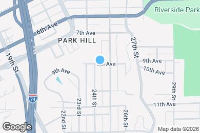 Map image of the property - 2414 9th Ave