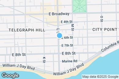 Map image of the property - 627 E 6th St