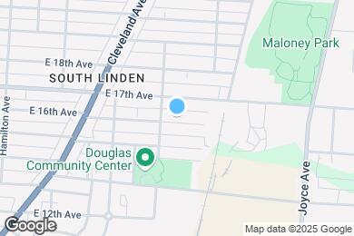 Map image of the property - 1322 E 16th Ave