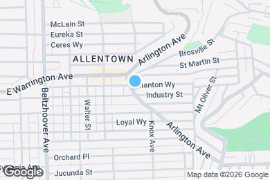 Map image of the property - 1223 Arlington Ave
