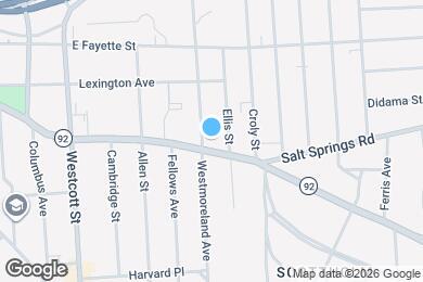 Map image of the property - 2411 E Genesee St