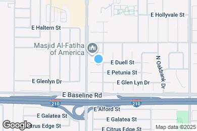 Map image of the property - 18528 E Duell St
