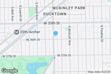Map image of the property - 3553 S Damen Ave