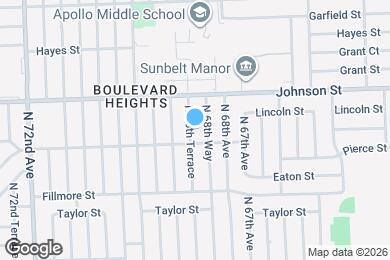 Map image of the property - 721 N 68th Ter