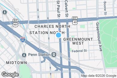 Map image of the property - 1710 St Paul St