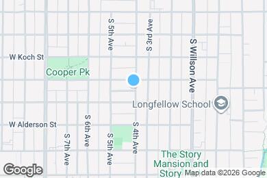 Map image of the property - 509 S 4th Ave