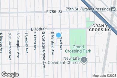 Map image of the property - 7634 S Drexel Ave