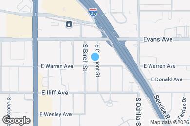 Map image of the property - 2193 S Clermont St