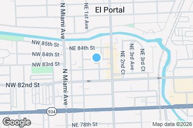 Map image of the property - 8280 NE 1st Pl