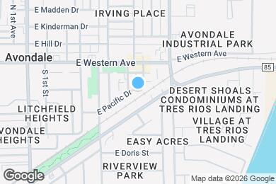 Map image of the property - 611 E Pacific Dr