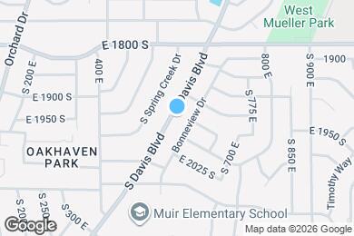 Map image of the property - 1953 S Davis Blvd
