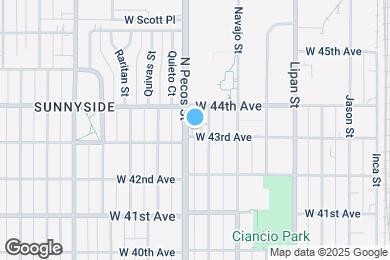 Map image of the property - 1561 W 43rd Ave