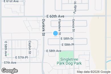 Map image of the property - 19499 E 58th Dr