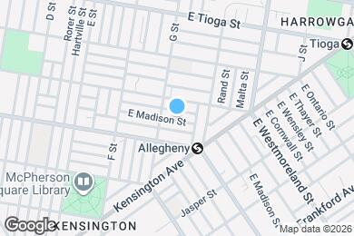 Map image of the property - 827 E Madison St