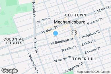 Map image of the property - 102 S Frederick St