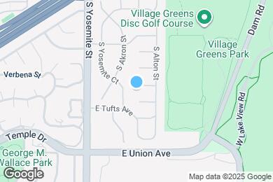 Map image of the property - 9156 E Stanford Pl