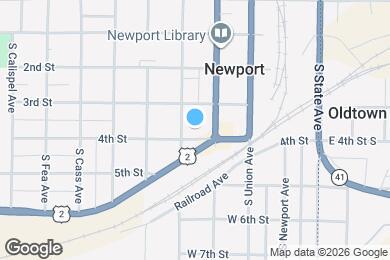 Map image of the property - 424 4th St