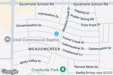 Map image of the property - 2805 Forest Creek Dr