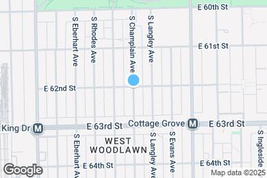 Map image of the property - 6203 S Champlain Ave