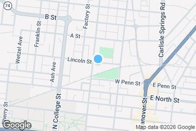 Map image of the property - 162 Lincoln St