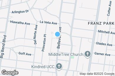 Map image of the property - 1933 Bellevue Ave