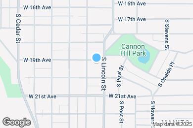 Map image of the property - 911 W 19th Ave