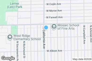 Map image of the property - 6731 N California Ave