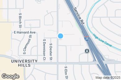 Map image of the property - 2550 S Dahlia St