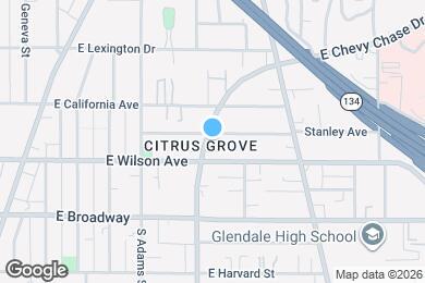 Map image of the property - 222 N Chevy Chase Dr