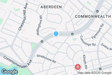 Map image of the property - 1734 Commonwealth Avenue