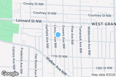 Map image of the property - 1100 Lincoln Ave NW