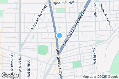 Map image of the property - 3801 Georgia Ave NW