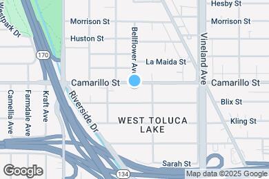 Map image of the property - 11168 Camarillo St