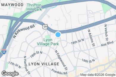 Map image of the property - 1806 N Danville St