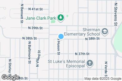 Map image of the property - 3731 N Huson St