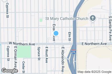 Map image of the property - 1230 E Evans Ave