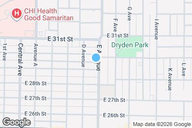 Map image of the property - 2906 E Ave