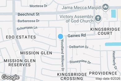 Map image of the property - 8310 Woodland Willows Dr