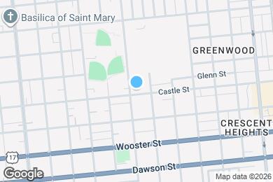 Map image of the property - 1005 Castle St