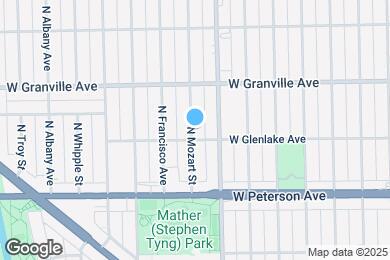 Map image of the property - 6107 N Mozart St