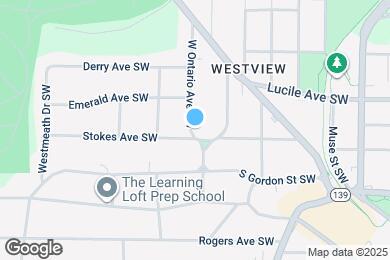 Map image of the property - 514 W Ontario Ave SW