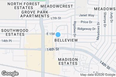 Map image of the property - 1416 Hillside Dr