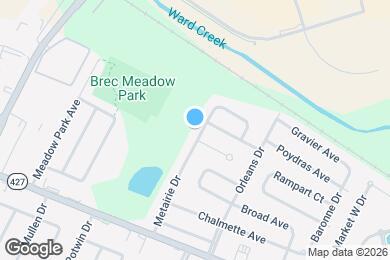 Map image of the property - 8724 Metairie Dr