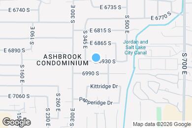 Map image of the property - 380 E 6930 S
