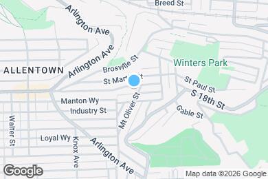 Map image of the property - 1028 E Warrington Ave