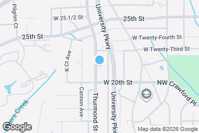 Map image of the property - 2029 Thurmond St